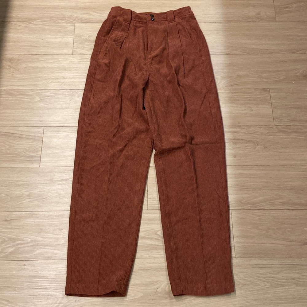 NWT MADEWELL Corduroy Pants Size 00 Curvy